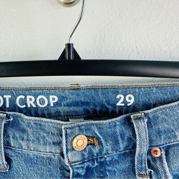 J Crew‎ Reimagined Demi Boot Crop Distressed Knees Size 29 - Picture 3 of 4